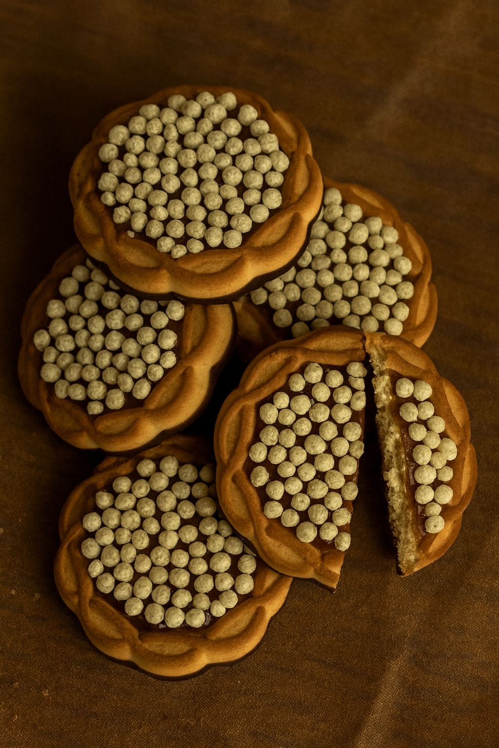 Biscuiți Zlata Toffy partial glazurați 450 gr.